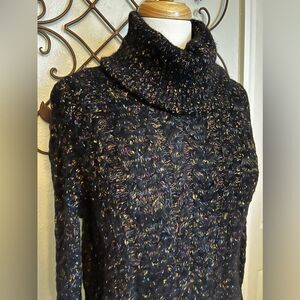 Zara cropped turtleneck knit sweater size medium